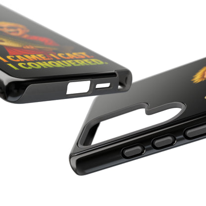 Fishing Phone Case — "I Came. I Cast. I Conquered." Graphic Bass Design
