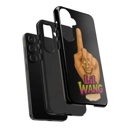 Phone Case — 'Lil Wang' Humorous Middle Finger Character Protective Cover