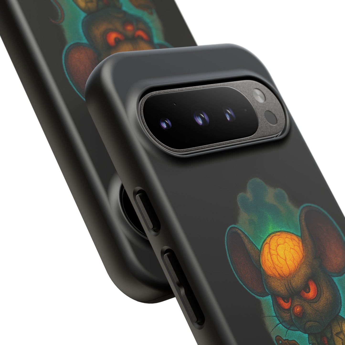 Phone Case — 'You'll Be Cheese in the Simulation' Angry Detective Mouse Graphic