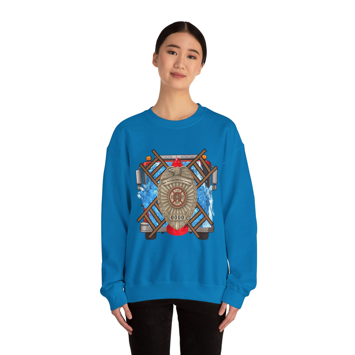 Firefighter by Trade Protector by Choice Crewneck Sweatshirt