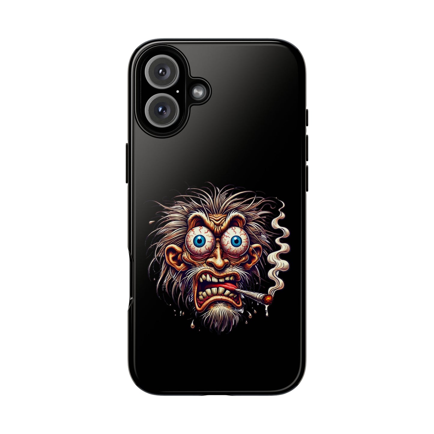 Phone Case — Wild Cartoon Monster Smoking Design