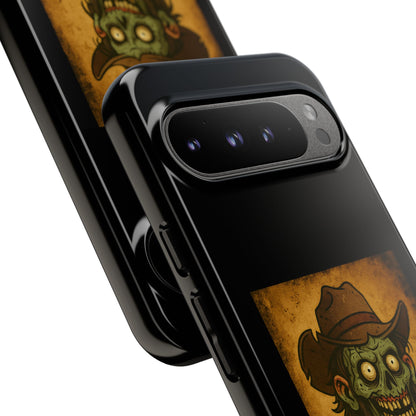 Zombie Cowboy Phone Case — "Ain't No Grave Gonna Hold This Yeehaw" Protective iPhone Cover