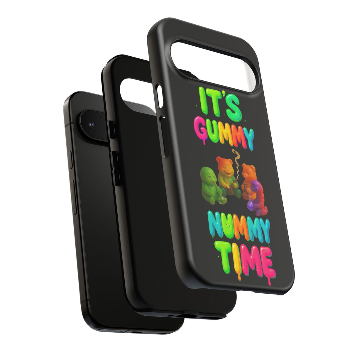 It's Gummy Nummy Time Phone Case — Colorful Gummy Bears Protective Case