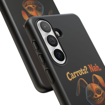 Phone Case — Creepy Bunny "Carrots? Nah. I crave screams." Halloween Horror Design