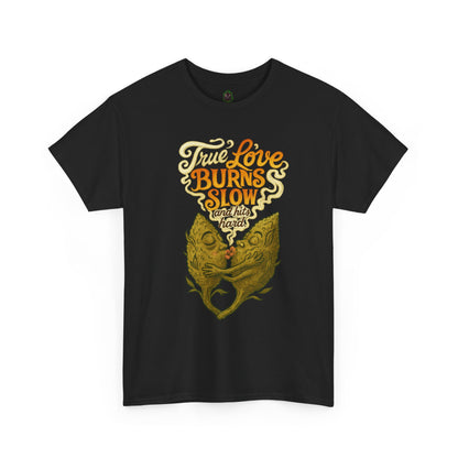 True Love Burns Slow and Hits Hard – Romantic Surrealist Fish T-Shirt