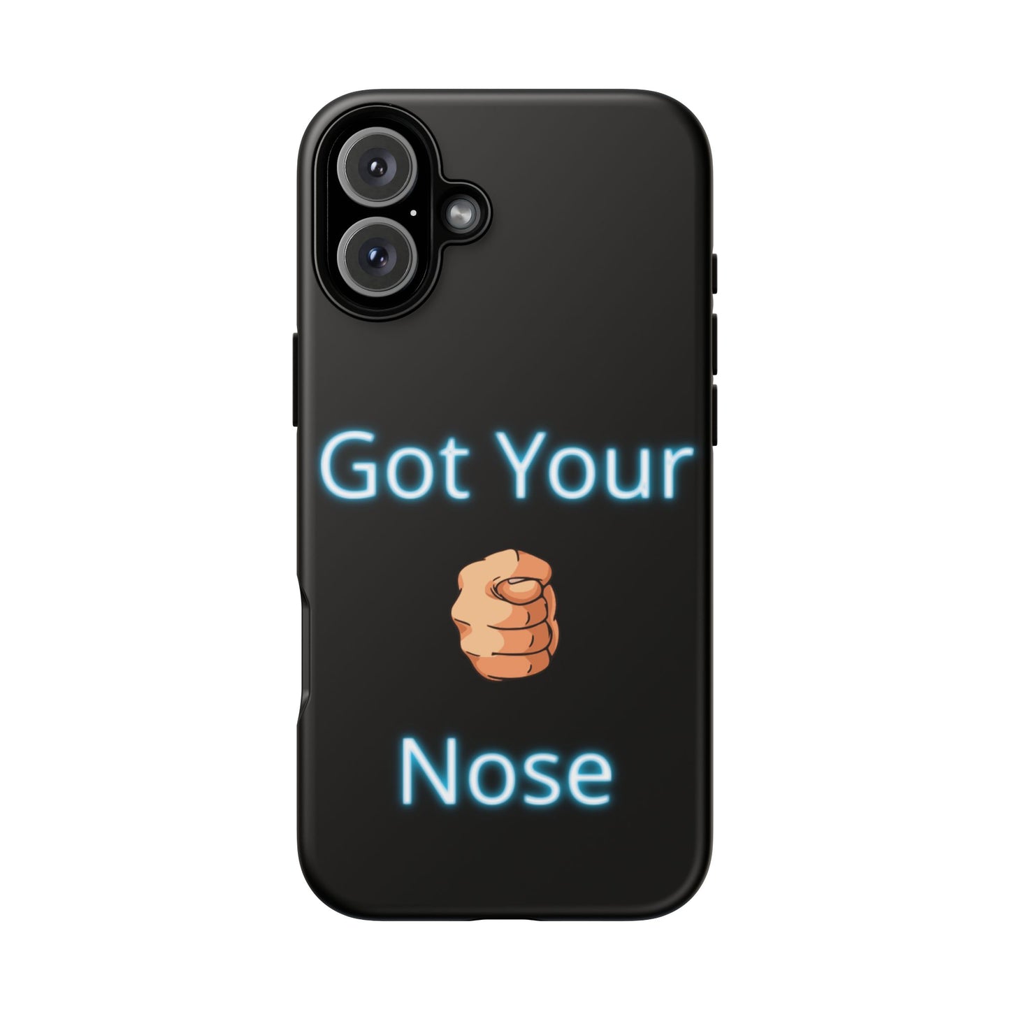 Got Your Nose Phone Case — Funny Neon Fist Design
