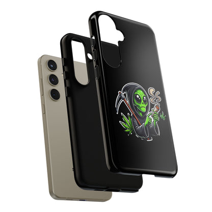 Reaper Alien Phone Case – Cute Grim Reaper Smoking Weed iPhone Case