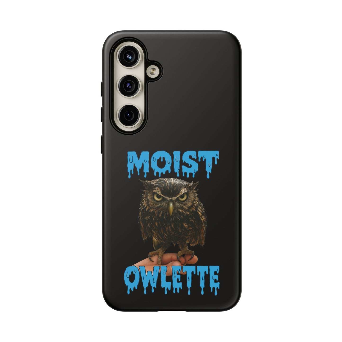 Moist Owlette Phone Case — Funny Owl Graphic Protective Case