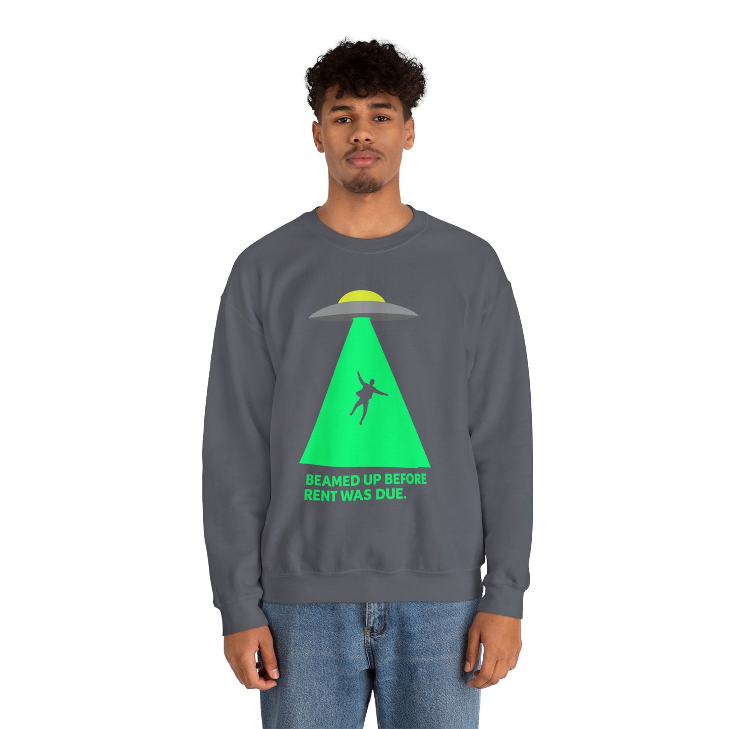 Beamed Up Rent-Dodger Crewneck Sweatshirt