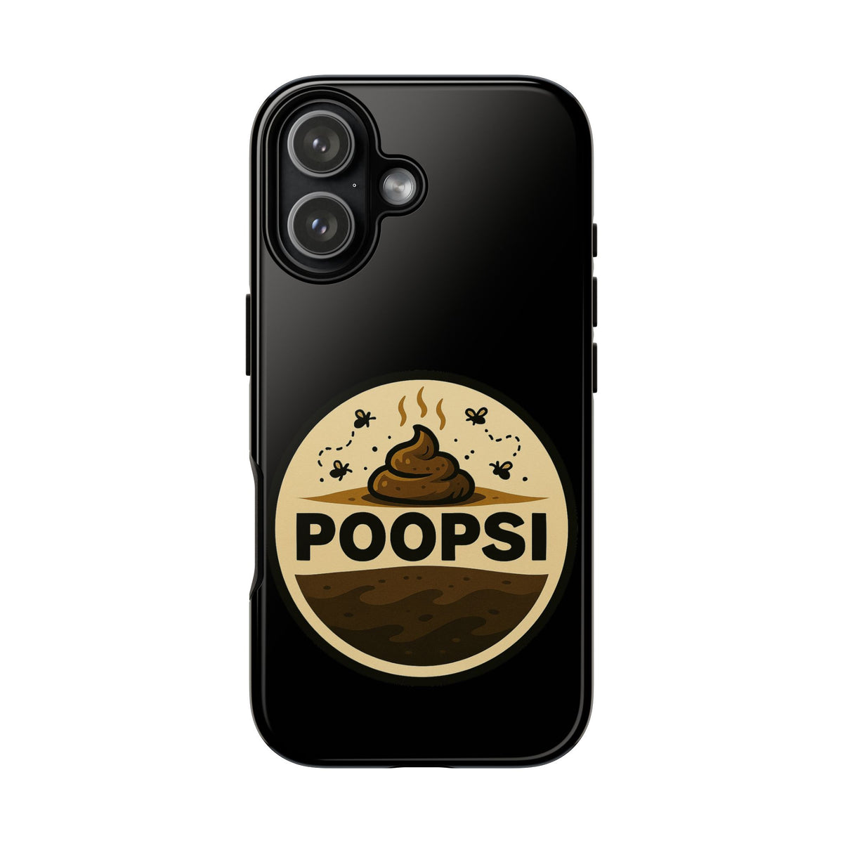 Phone Case — 'POOPSI' Funny Poop Logo Protective Cover
