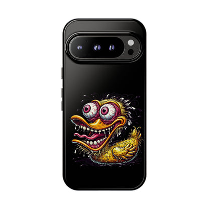 Duck Monster Phone Case — Crazy Cartoon Eye Duck Shock Design Tough Case