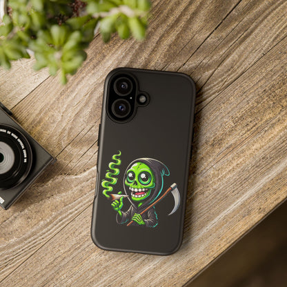 Grinning Green Reaper Phone Case