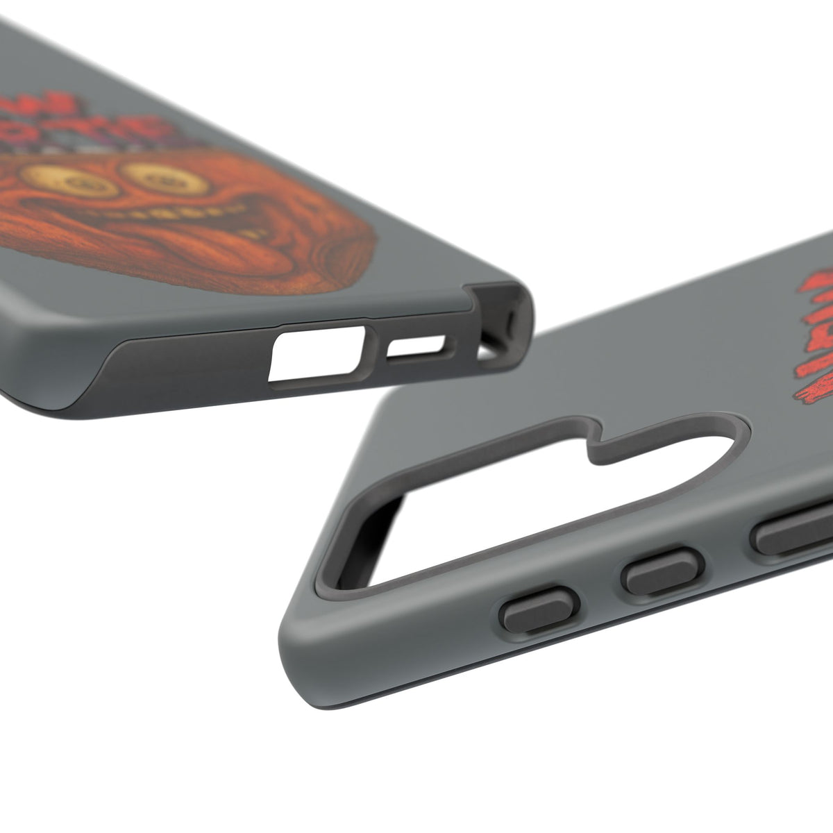 Phone Case — 'New Hairte' Funny Grinning Tongue-Out Monster Design