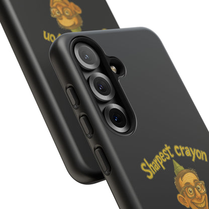 Phone Case — "Sharpest Crayon in the Tool Shed" Retro Teacher/Geek Protective Cover
