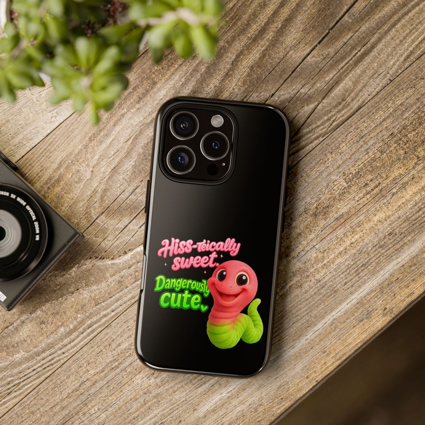 Phone Case — "Hiss-tically Sweet, Dangerously Cute" Worm Design