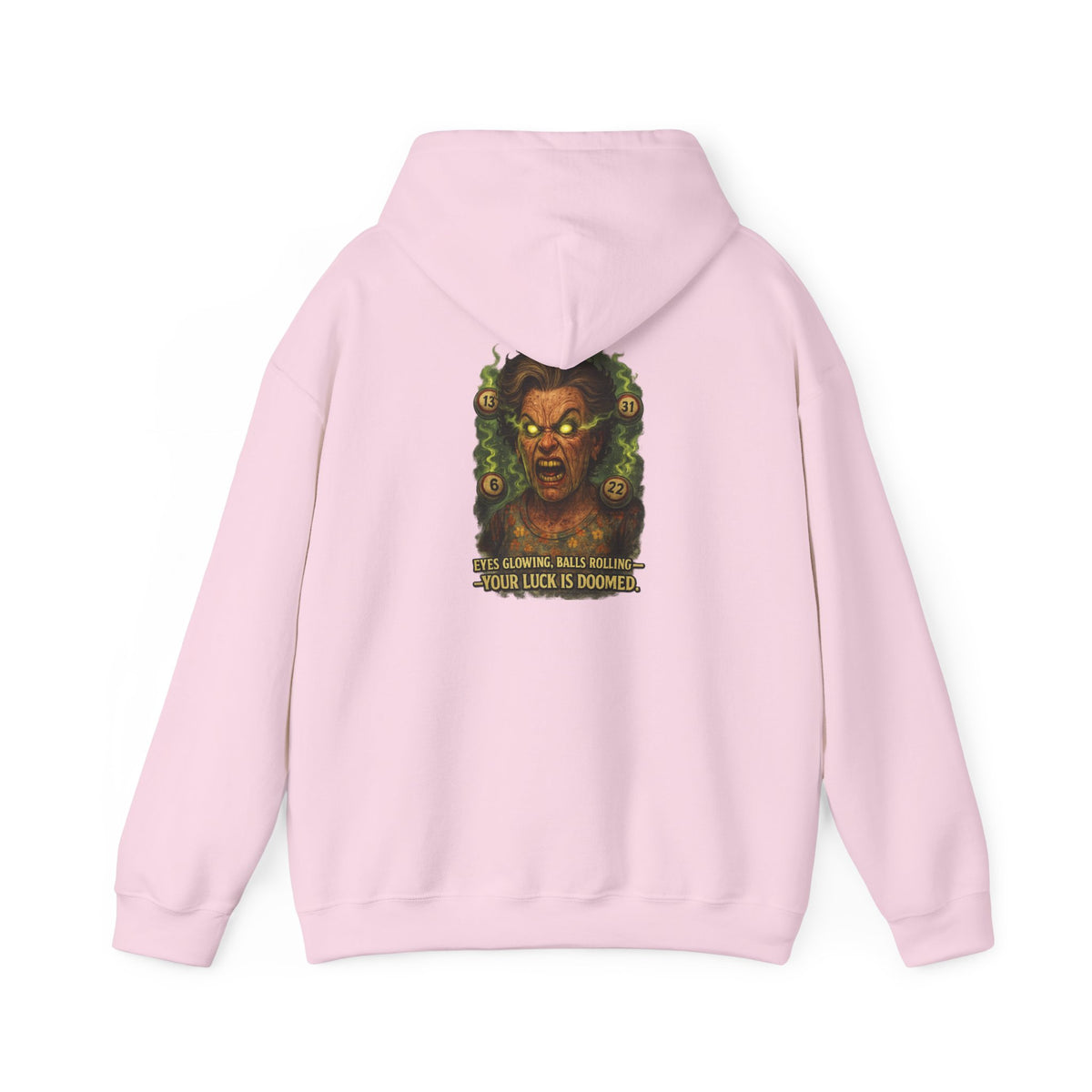 Horror Medusa Hoodie – “Your Luck Is Doom” Graphic Pullover