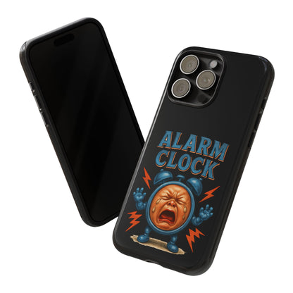 Phone Case — "Alarm Clock" Retro Screaming Clock Protective Cover