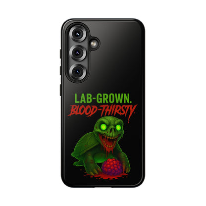 Phone Case — “Lab-Grown. Blood-Thirsty!” Green Monster Horror Design