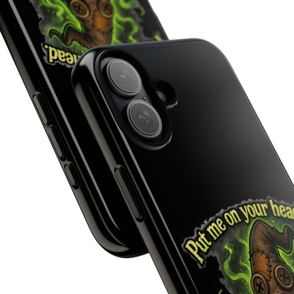 Phone Case — 'Put Me On Your Head, I Double Dare You' Witch Hat Horror Design