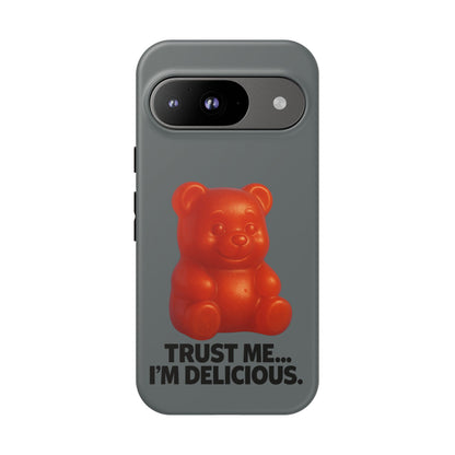 Phone Case — Red Gummy Bear 'Trust Me... I'm Delicious' Protective Case
