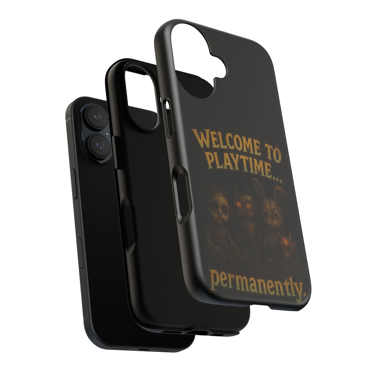 Phone Case — "Welcome to Playtime... Permanently." Horror Game Character Protective Case