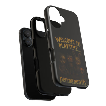 Phone Case — "Welcome to Playtime... Permanently." Horror Game Character Protective Case