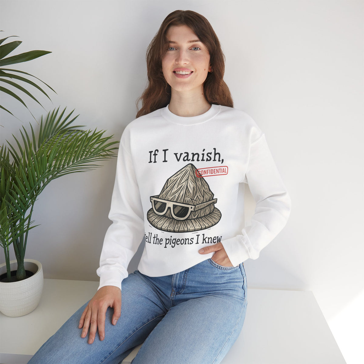 Tell the Pigeons I Knew – Disguised Vanishing Agent Sweatshirt