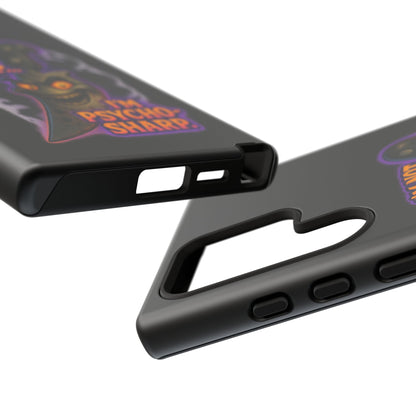 Knife Graphic Phone Case — "I'm Not Just Sharp... I'm Psycho-Sharp" Horror Phone Cover