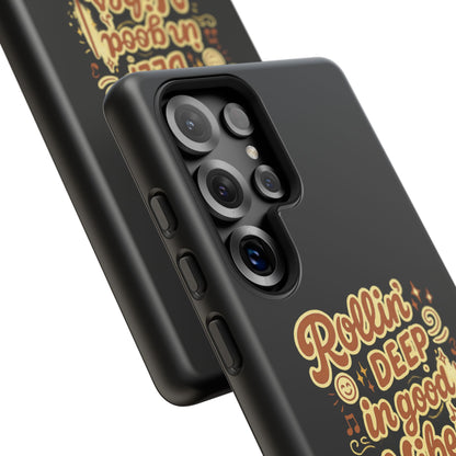 Phone Case — "Rollin' Deep in Good Vibes" Cartoon Retro Design