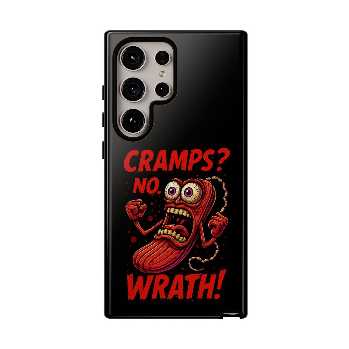 Phone Case — "Cramps? No, Wrath!" Retro Hot-Pepper Graphic