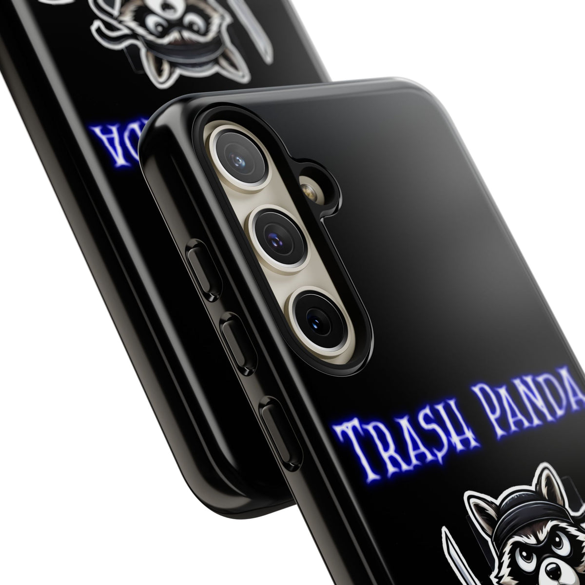 Trash Panda Ninja Phone Case — Cute Raccoon Warrior Protective Case