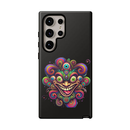 Psychedelic Jester Phone Case — Colorful Creepy Clown Tough Case
