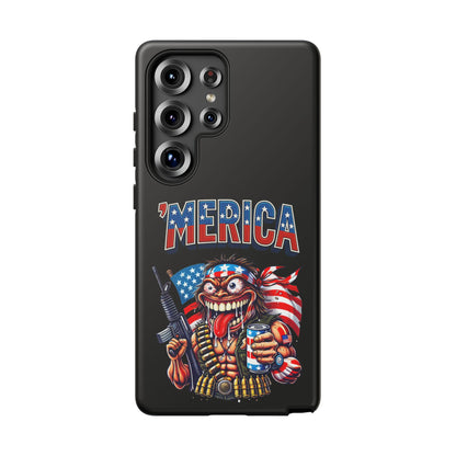 'MERICA Patriotic Phone Case — American Flag Madman Design