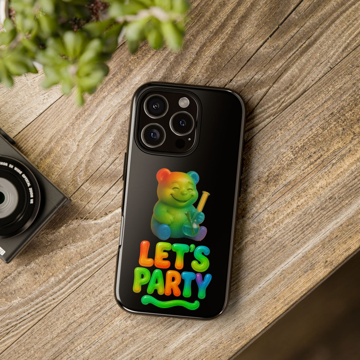Let's Party Rainbow Bear Phone Case