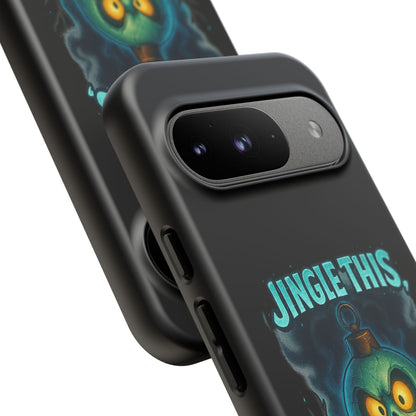 Phone Case - 'Jingle This, Santa' Spooky Holiday Protective Case