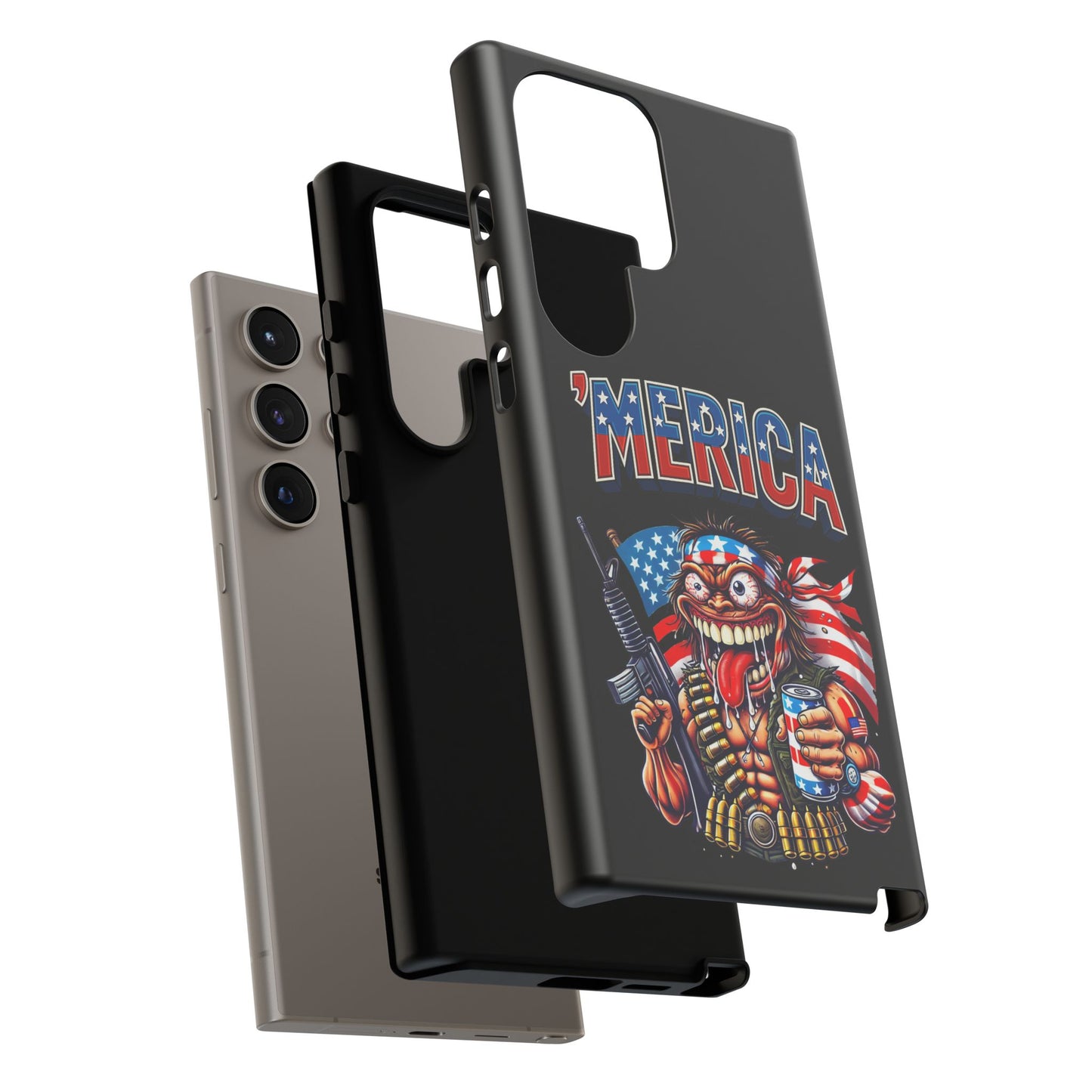'MERICA Patriotic Phone Case — American Flag Madman Design
