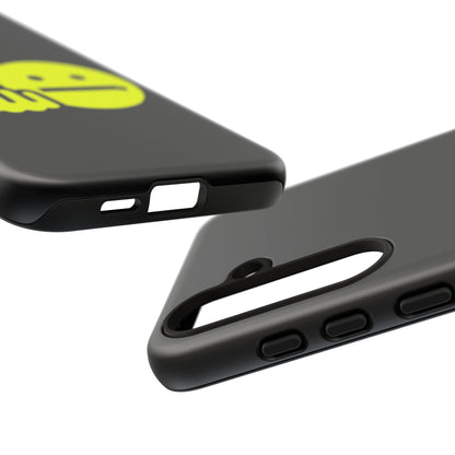 Phone Case — Neon Middle Finger Emoji Graphic