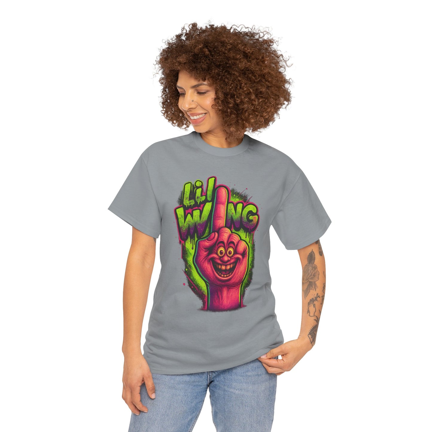 Lil’ Wang – Happy Middle Finger Monster Tee
