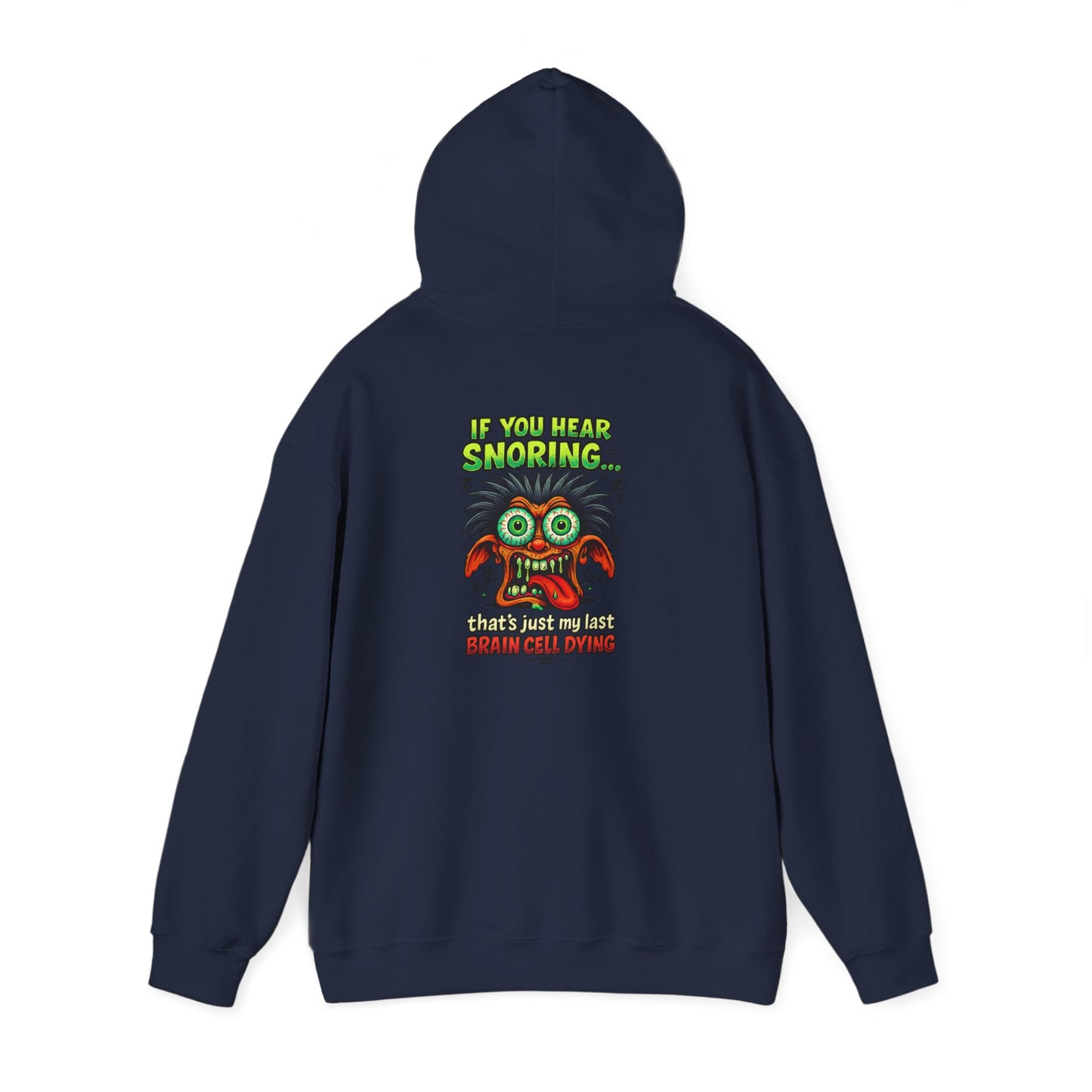 Funny Snoring Monster Hoodie – 'I'm Snoring' Graphic Back Pullover