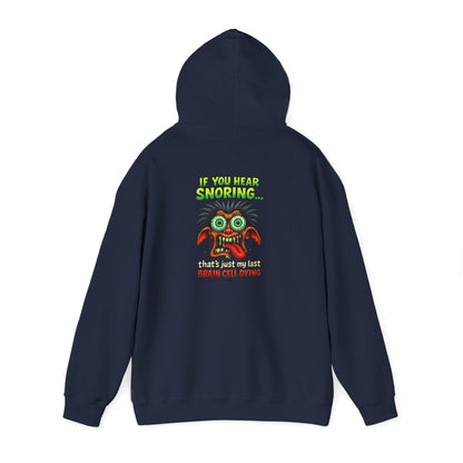 Funny Snoring Monster Hoodie – 'I'm Snoring' Graphic Back Pullover