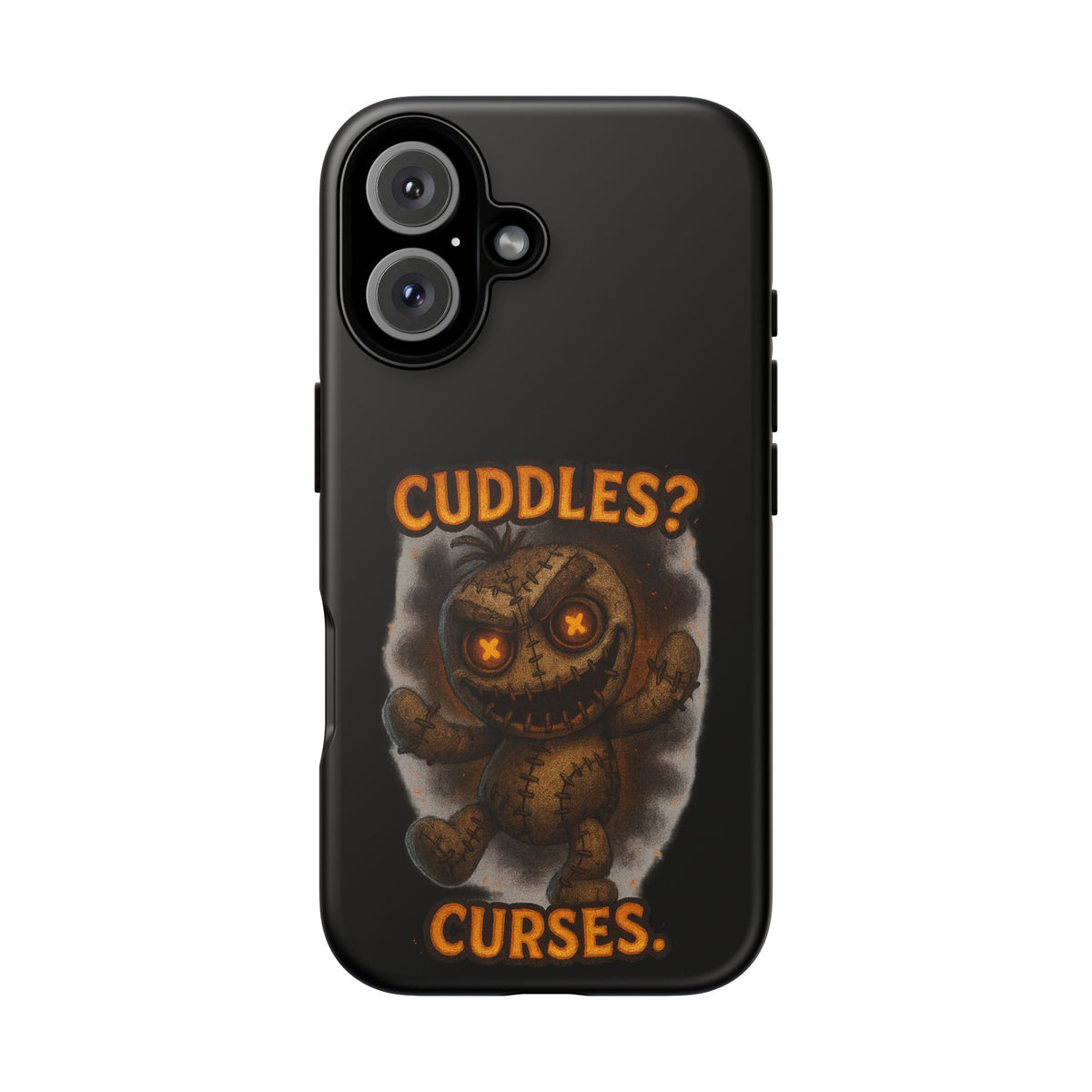 Phone Case — 'Cuddles? Curses.' Voodoo Doll Gothic Protective Case