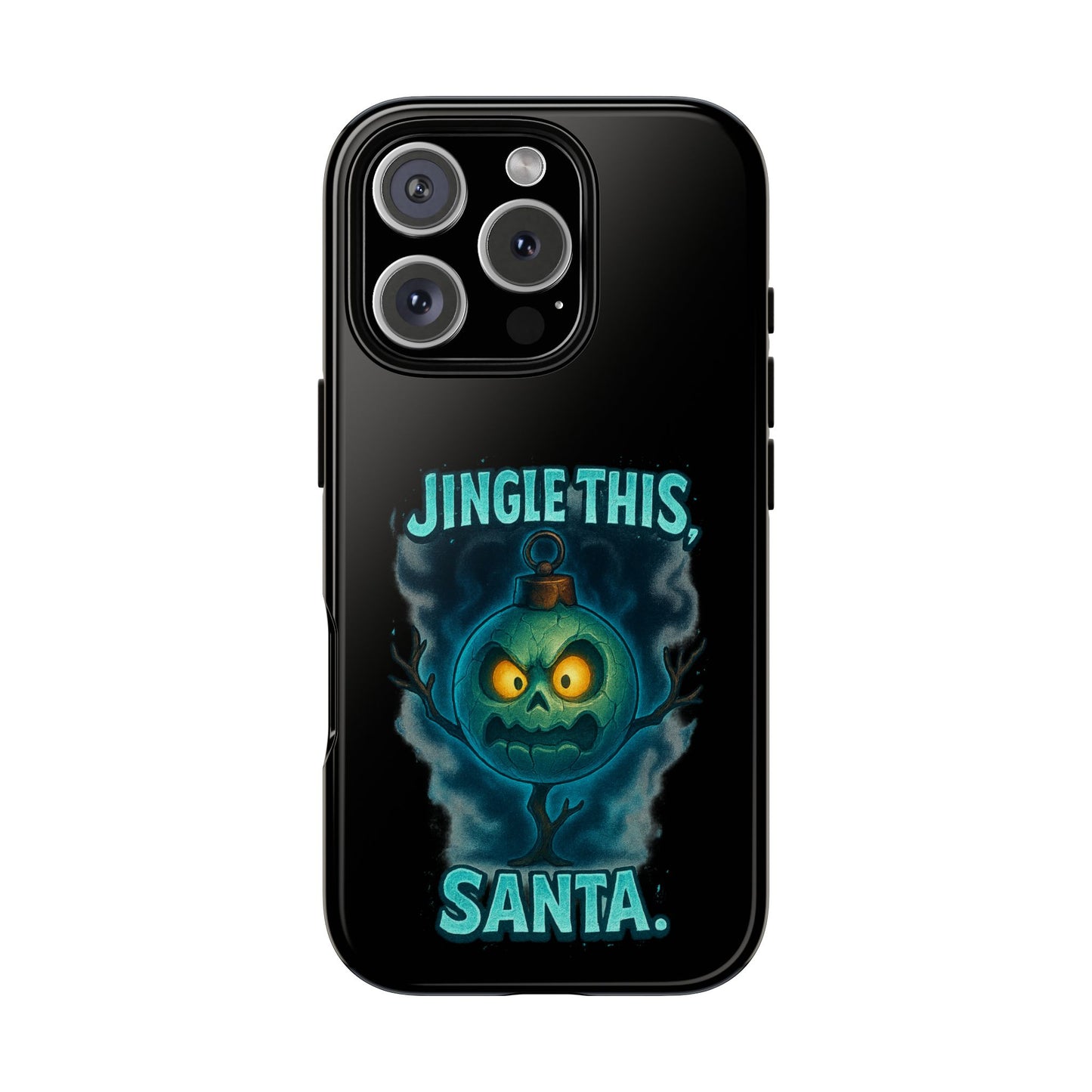 Phone Case - 'Jingle This, Santa' Spooky Holiday Protective Case