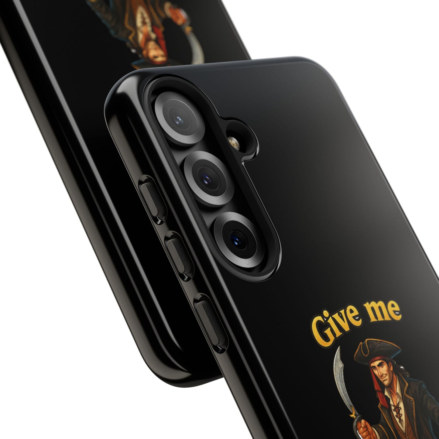 Phone Case — 'Give Me Booty' Pirate Graphic Protective Case