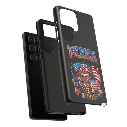 'MERICA Patriotic Phone Case — American Flag Madman Design