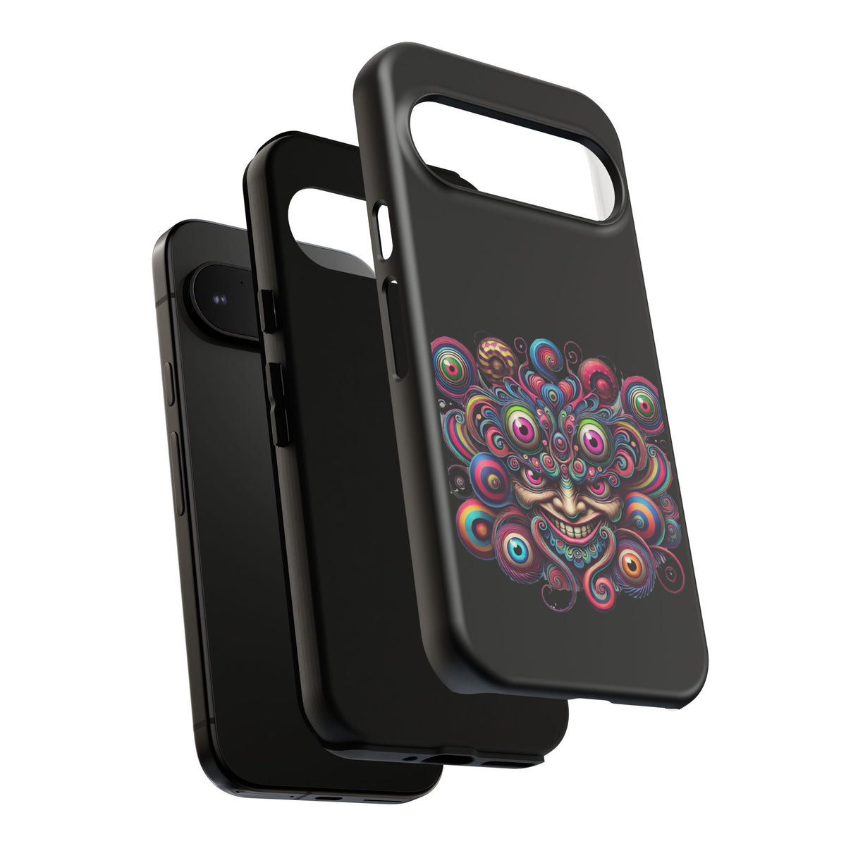 Psychedelic Smiling Eye Cluster Phone Case