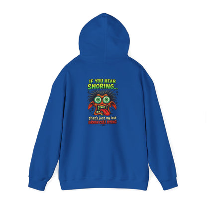 Funny Snoring Monster Hoodie – 'I'm Snoring' Graphic Back Pullover