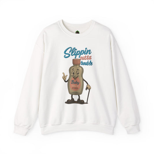 Slippin’ Outta Trouble Crewneck Sweatshirt
