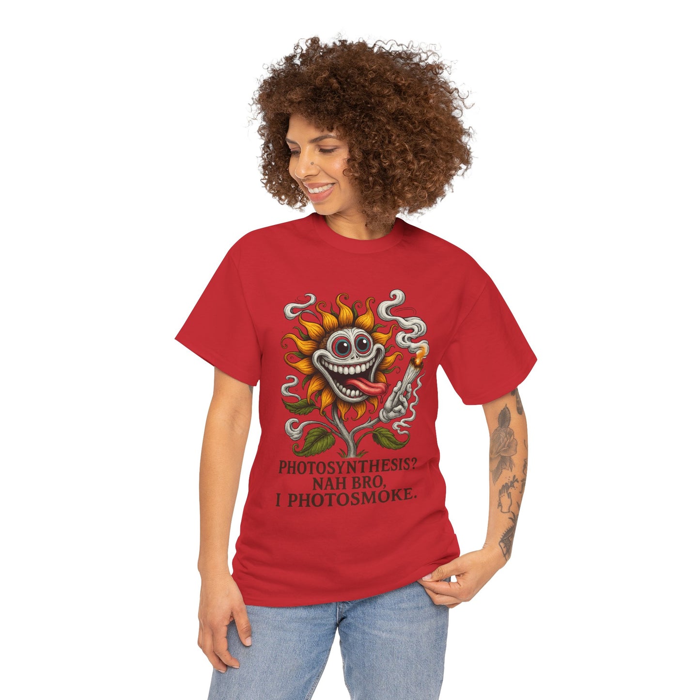 Photosmoke Sunflower – “I Photosmoke” Funny Stoner Plant T-Shirt