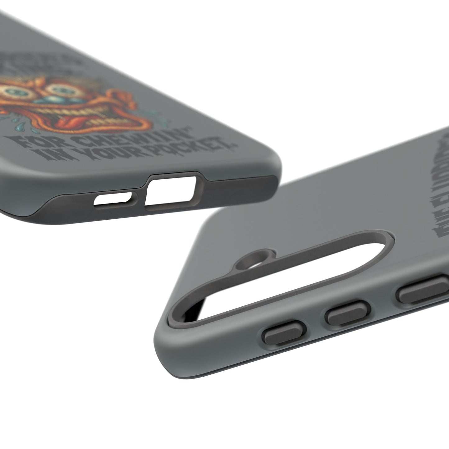 Phone Case — Retro Horror Graphic “The Fluoride’s Working” Shock Art