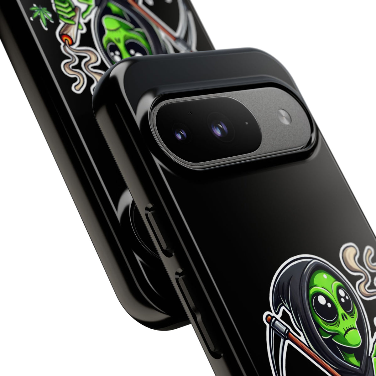 Reaper Alien Phone Case – Cute Grim Reaper Smoking Weed iPhone Case